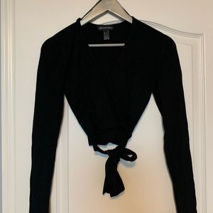 cropped long sleeve tie
